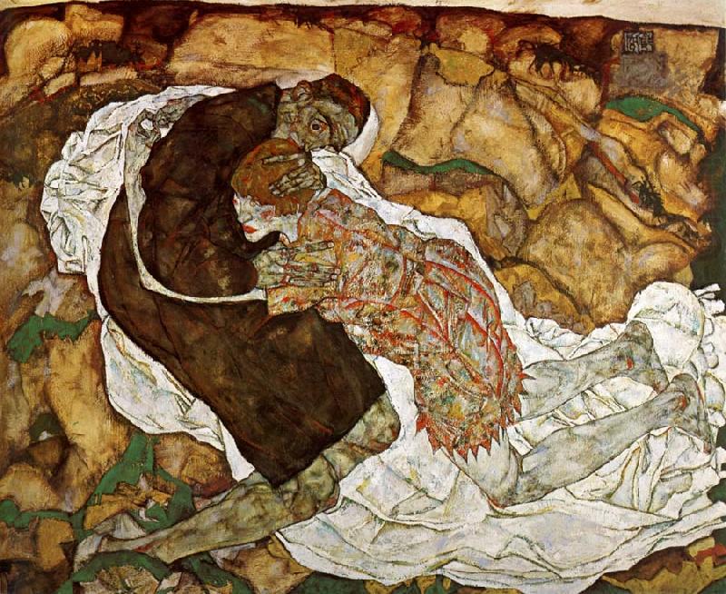 Egon Schiele Death and Girl china oil painting image